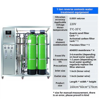 1 tonn industriell vannrenser